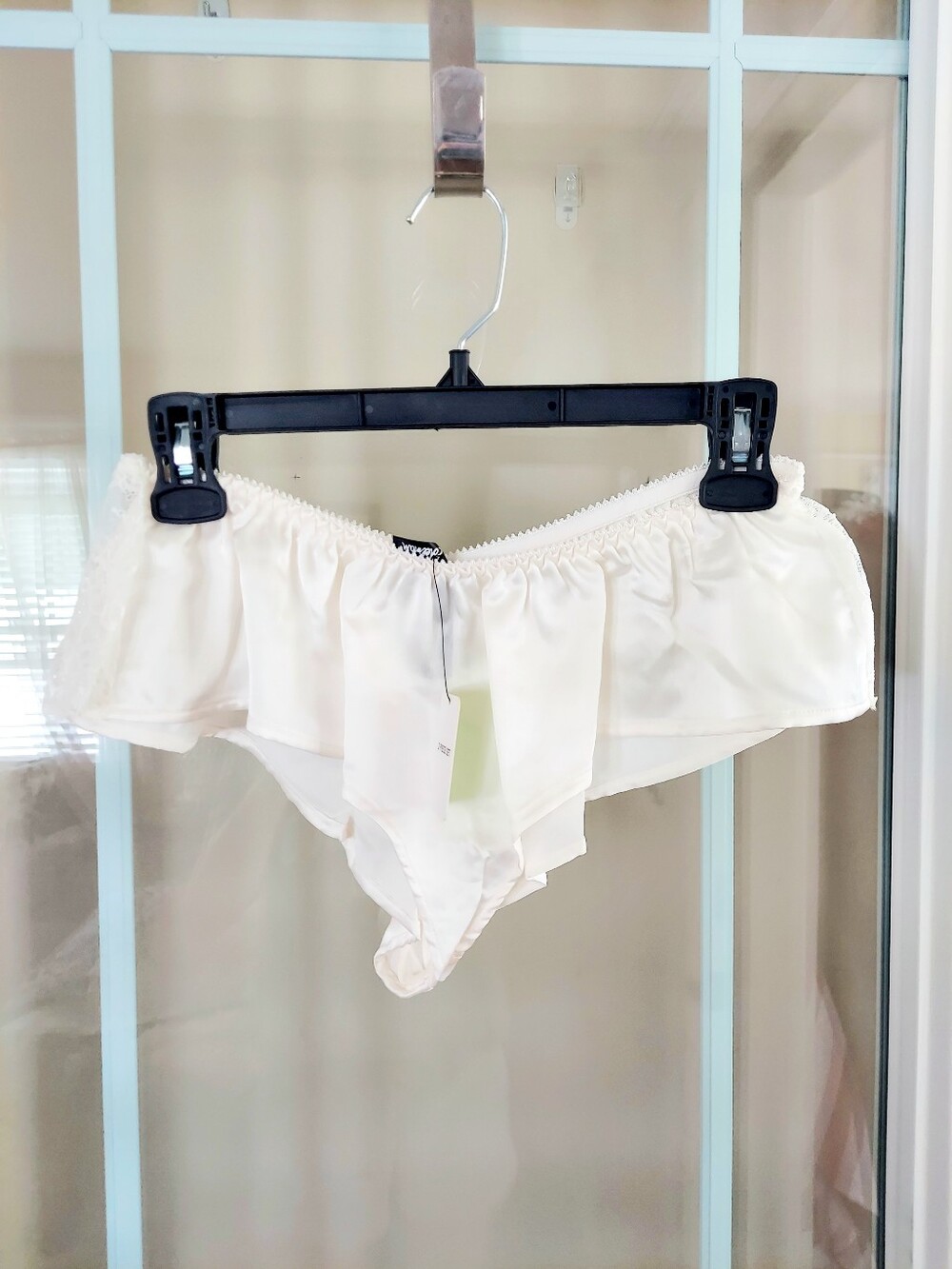 Sam Edelman Matching Lingerie Set White Lace Trim Camisole & Panties Women M NWT - Picture 4 of 11